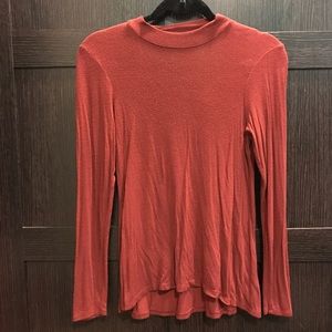 Maroon/red long sleeve shirt